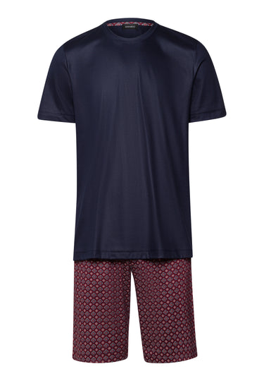 Night And Day Cotton Pajama Set | Red Gems Print 75110-3036